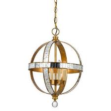 French Gold Four Light Pendant Look