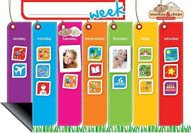Weekly Activity Planner Fully Magnetic Behavior Charts For Kids Flexible Or Ri