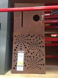 Rust Look Letterbox Bunnings Front