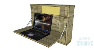 Diy Plans To Build A Laptop Wall Desk