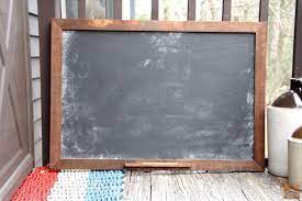 Rustic Wood Framed Chalkboard Kitchen