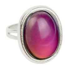 Details About Colour Changing Mood Ring Mood Chart Emotion Feeling Ring Jewellry