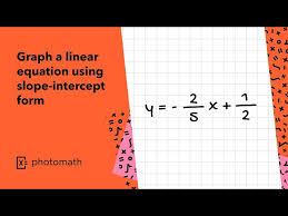 Graph A Linear Equation Using Slope