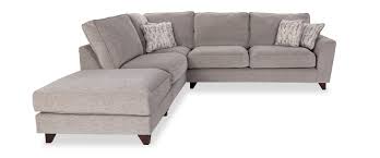 isaac silver beige fabric corner sofa w