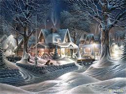 45 Old Fashioned Winter Scenes Wallpapers Download At