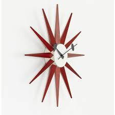 Vitra Sunburst Wall Clock Red Buy