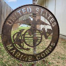 24 Us Marines Military Metal Wall Art