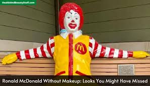 ronald mcdonald without makeup looks