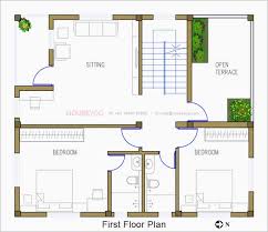 House Plan With Front Design 3 Bhk
