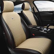 Beige Universal Seat Covers Leather