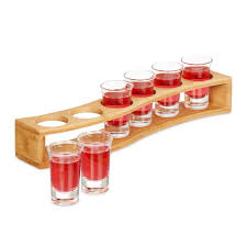 Buy Shot Glass Holder With 6 Glasses Here