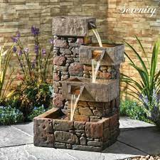 Serenity Cascading Cubic Water Feature