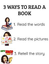 3 Ways To Read A Book Bitmoji Anchor Chart