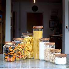 Glass Kitchen Storage Jars Pantry Jars