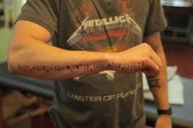 Man Right Sleeve Equation Tattoo