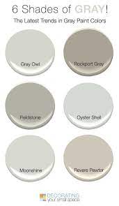 6 shades of grey paint colors that