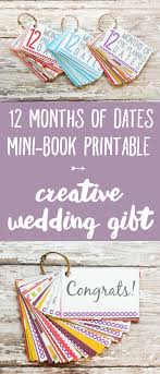 12 Months Of Pre Planned Dates Creative Wedding Gift Idea Date