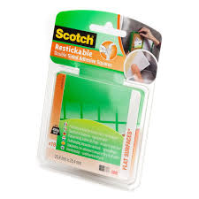 3m scotch restickable clear adhesive