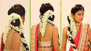 south indian bridal hair style for
