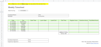 4 time tracking spreadsheet templates