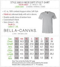 Bella Brand Shirts Size Chart Coolmine Community School