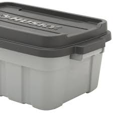 3,455 weatherproof storage products are offered for sale by suppliers on alibaba.com, of which storage. Husky Heavy Duty 10 Gal Storage Bin With Lid 235596 The Home Depot