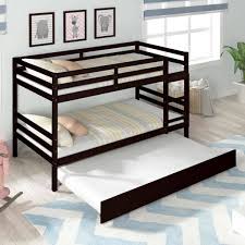 Urtr Espresso Twin Over Twin Bunk Bed