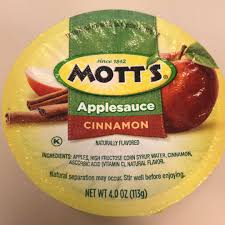 cinnamon applesauce and nutrition facts
