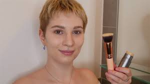 apply stick foundation with a brush