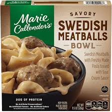 Throw it all together and dinner is ready in just you can eat one for dinner now and freeze the other for dinner another day. Swedish Meatballs And Pasta Frozen Meal Marie Callender S