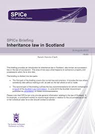 Pdf Inheritance Law In Scotland