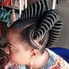 Thick long straight hair is perfect for a middle part, but men with wavy and curly hair can achieve the style as well. Straight Up Braids Hairstyles For Pretty African Ladies
