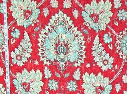 red vine persian rug fabric linen