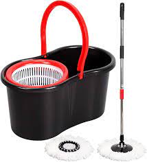 Amazon.com: PAffy Plastic Magic Spin Mop - Red & Black : Health & Household