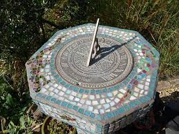 our beautiful mosaic sundial sundial