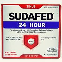 Sudafed 24 Hour Dosage Rx Info Uses Side Effects