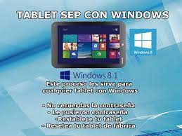 restaurar tablet sep windows 8 1