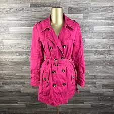 Pink Belted Double Ted Pea Coat
