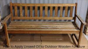 how to apply linseed oil to outdoor