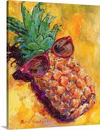 Art Pineapple Wall Art Canvas Prints