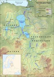 Чудское озеро на карте россии
