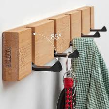 Wall Clothes Hooks Solid Wood Wall