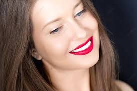 smiling woman with white teeth clean