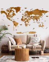 Wooden Map Of The World Stunning