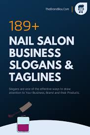 catchy nail salon business slogans lines