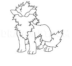 Arcanine coloring page from fantasy & mythology category. How To Draw Arcanine Coloring Page Trace Drawing