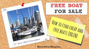 how to find free and boats