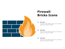 Network Firewall Icon Circular Internet