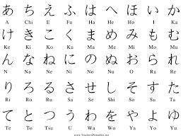 Black And White Japanese Alphabet Chart Download Printable