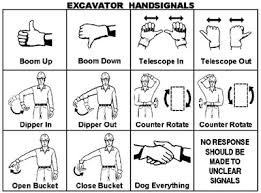 Elcosh Excavator Hand Signals